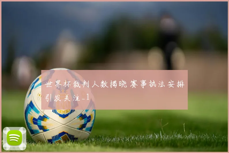 世界杯裁判人数揭晓 赛事执法安排引发关注_1